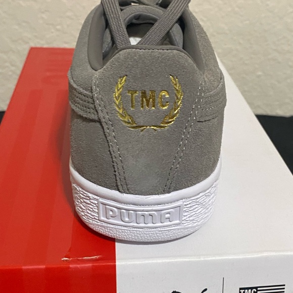 Mens Nipsey Hustle Puma Grey Suede TMC (The Marathon Continues) sz 7.5 - Picture 4 of 5